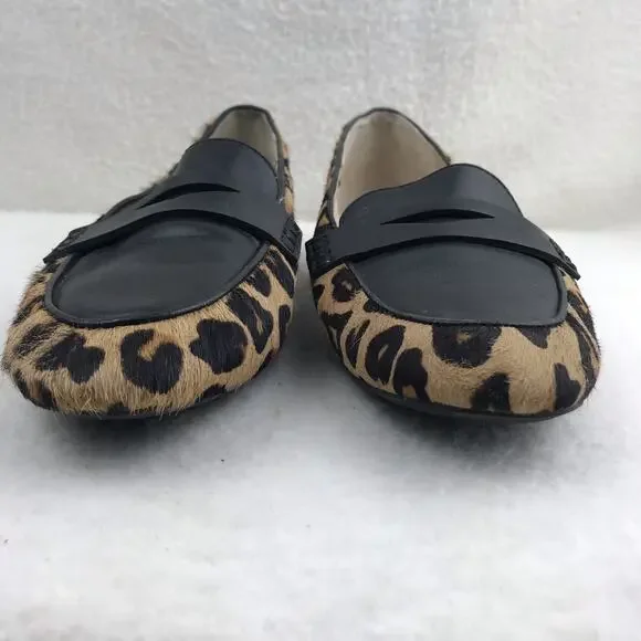 COLE HAAN Go To Grand 360 Women's Leopard Print Leather Slip-On Loafers Size 8B - Picture 2 of 13